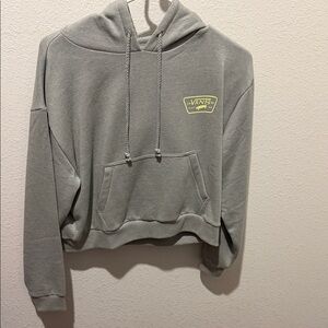 Vans Heather Gray Hoodie with Yellow Emblem